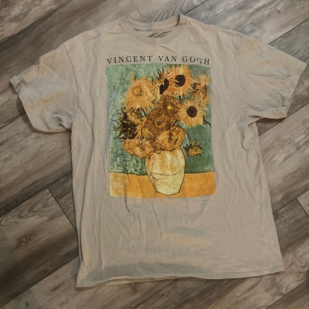 Vincent Van Gogh Fifth Sun Sunflower Painting Tshirt Unisex Size L